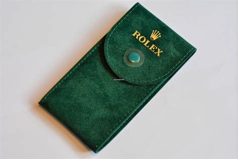 rolex grüne tasche|Rolex Tasche Pouch Green Grün Beutel Service Etui Samttasche.